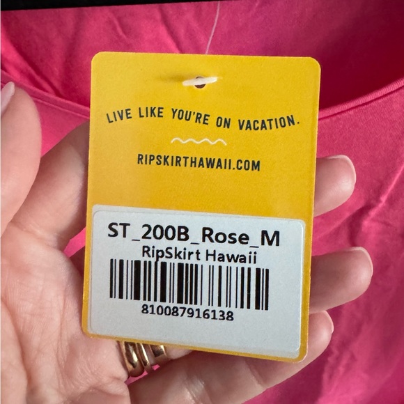 Ripskirt Hawaii Berry Pink Tank Top NWT - Picture 6 of 9